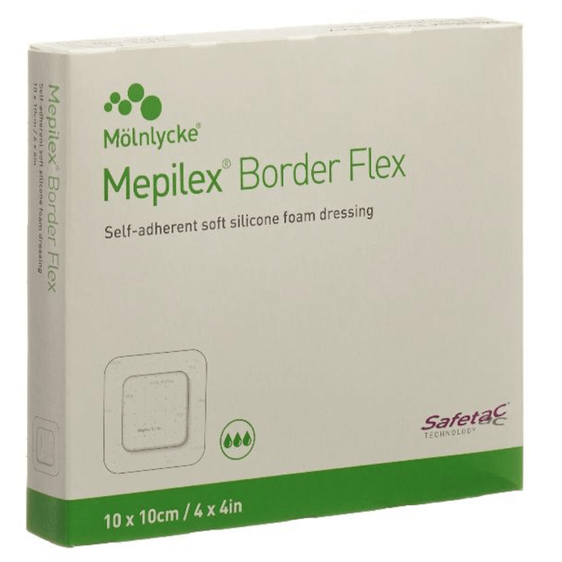 Mepilex Border Flex Schaumverband 10x10cm (5 Stk)