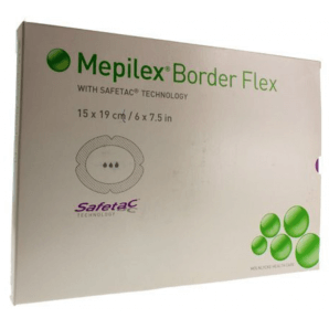 Mepilex Border Flex Oval Foam Dressing 15x19cm (5 pezzi)