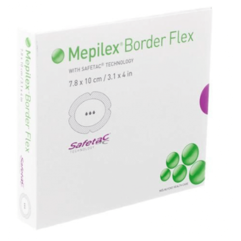 Mepilex Border Flex Oval Schaumverband 7.8x10cm (5 Stk)