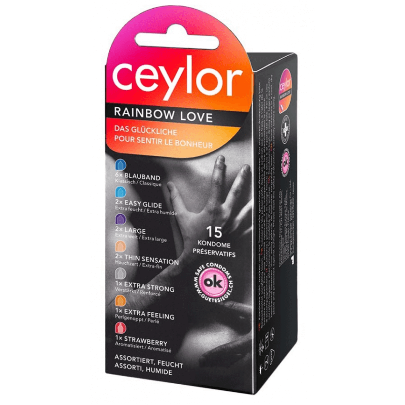 Ceylor Kondome Rainbow Love (15 Stk)