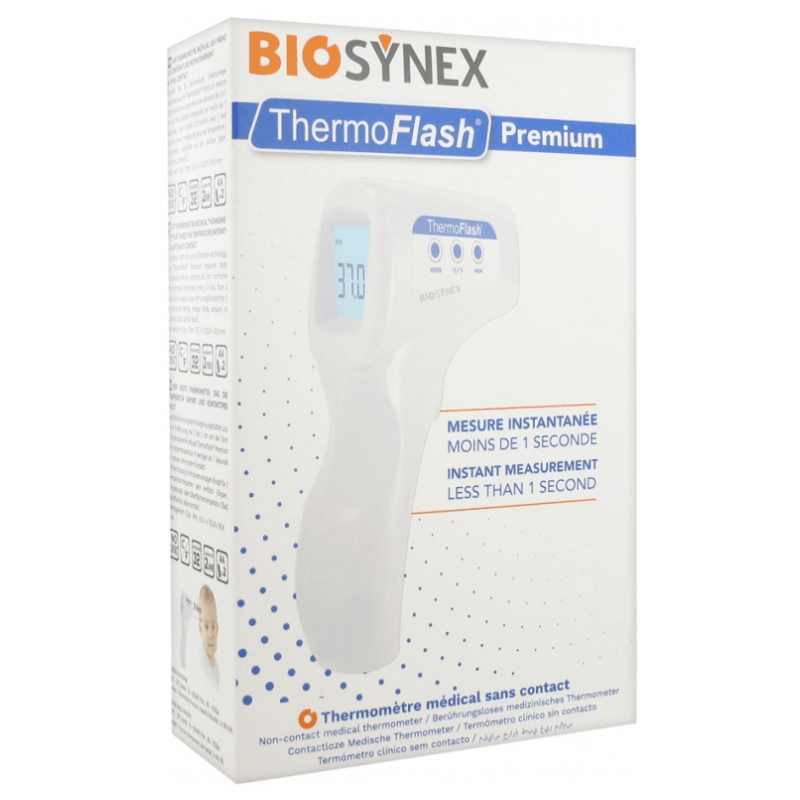 EXACTO ThermoFlash Premium Kontaktloses Medizinisches Thermometer (1 Stk)