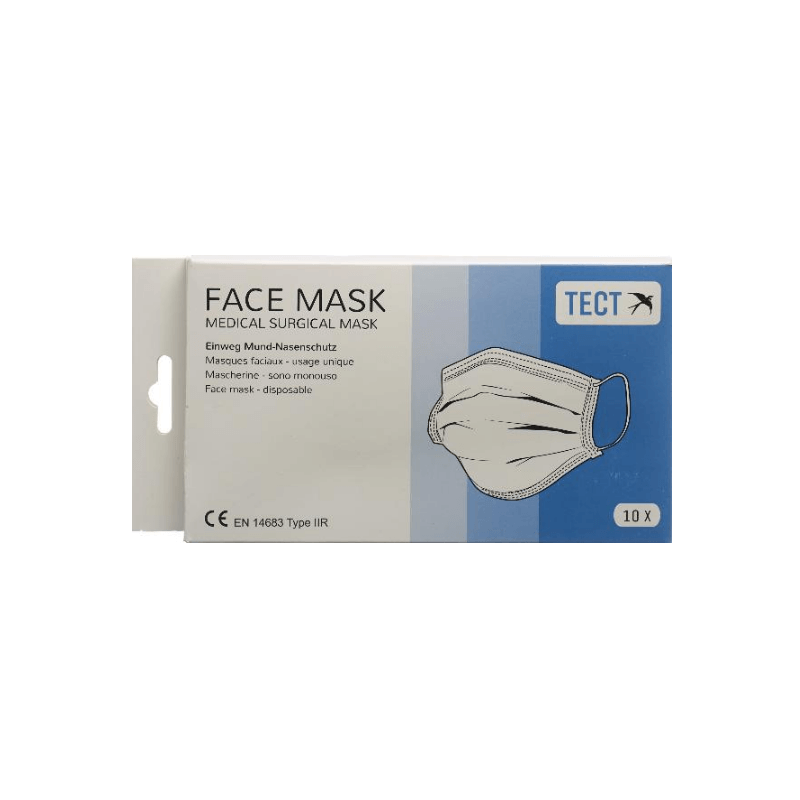 TECT Medizinische Mundschutzmaske Typ IIR (10 Stk)