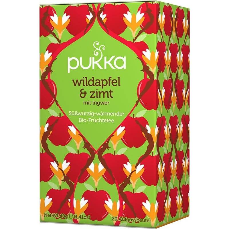 Pukka thé aux pommes sauvages et cannelle biologique (20 sachets)