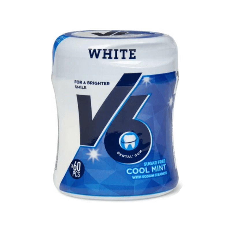 V6 White Kaugummi Cool Mint Ds (60 Stk)