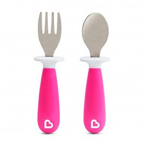 munchkin Raise spoon and fork stainless steel (2 pcs)