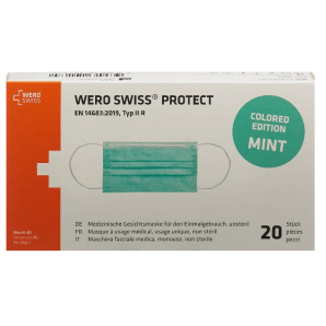 WERO SWISS Protect Maske Typ IIR mint (20 Stk)