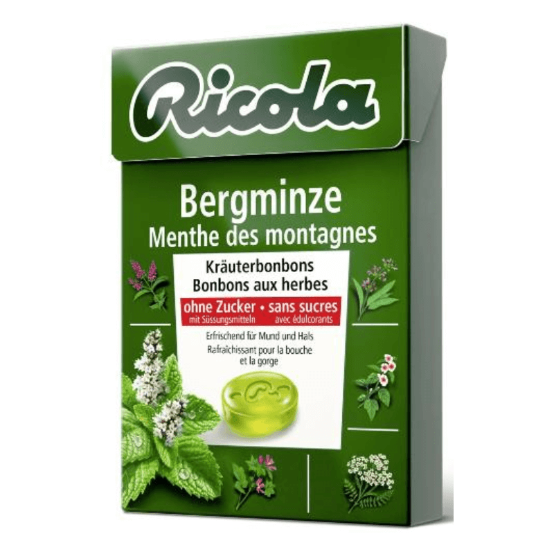 Ricola Bergminze candies without sugar box (50g)