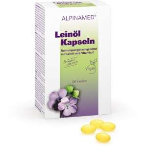 Alpinamed capsules d'huile de lin (100 pièces)