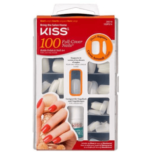 Kiss Plain nails full cover and tips Short Square (1 Stk)