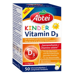 Abtei Kinder Vitamin D3 (50 Stk)