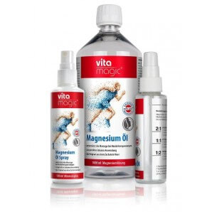 ZECHSTEIN vitamagic Magnesium Öl Set Spray Nachfüllung 1Liter und Leere Flasche