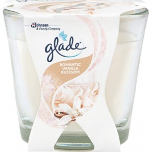 Glade Candela profumata Décor Romantic Vanilla Blossom (70g)