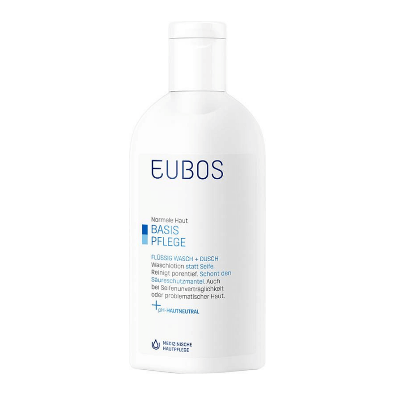EUBOS Seife liquide unparfümiert blau (200ml)