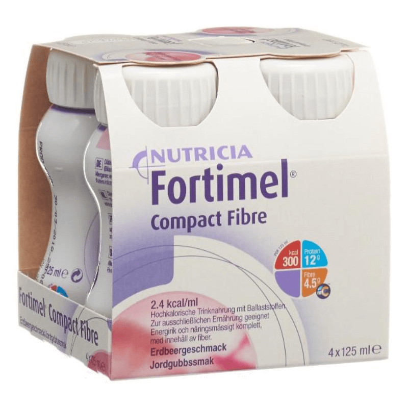 Fortimel Compact Fibre Strawberry (4x125ml)