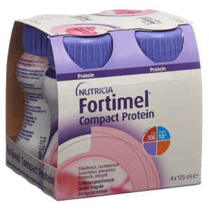 Fortime Compact Protein Erdbeere (4x125ml)