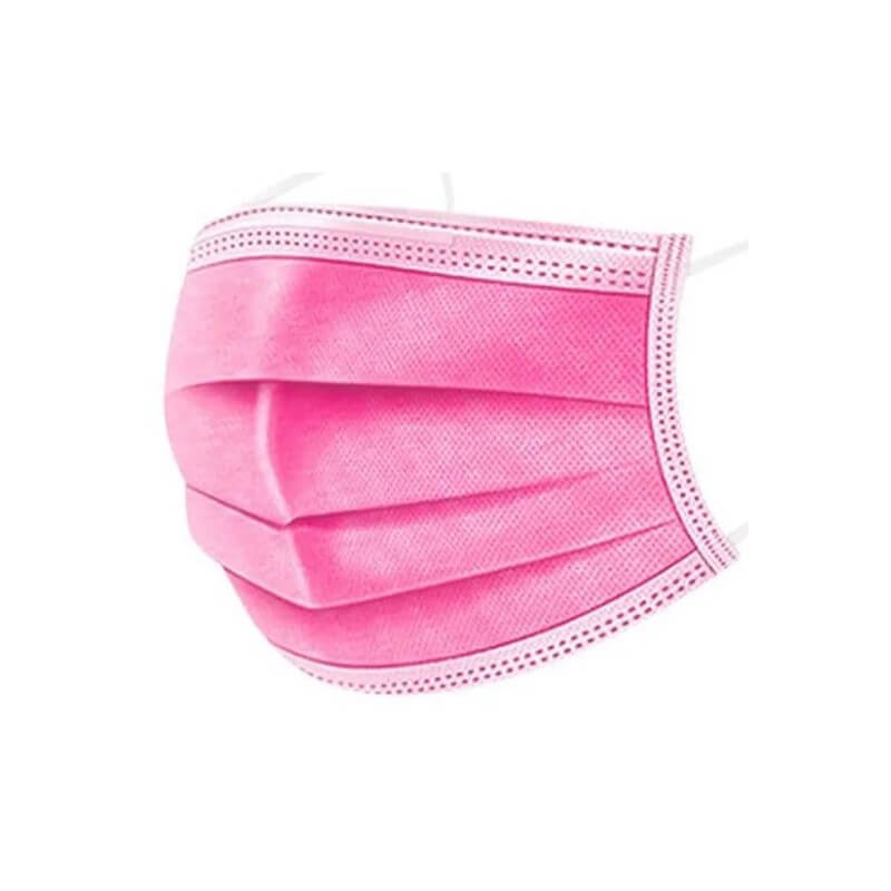 MKW disposable medical mouth protection pink type IIR (50 pcs)