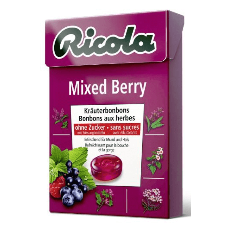 Ricola Mixed Berry Bonbons ohne Zucker Box (50g)