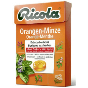 Ricola orange-mint candies without sugar (50g)