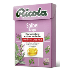 Ricola Salbei Bonbons ohne Zucker Box (50g)