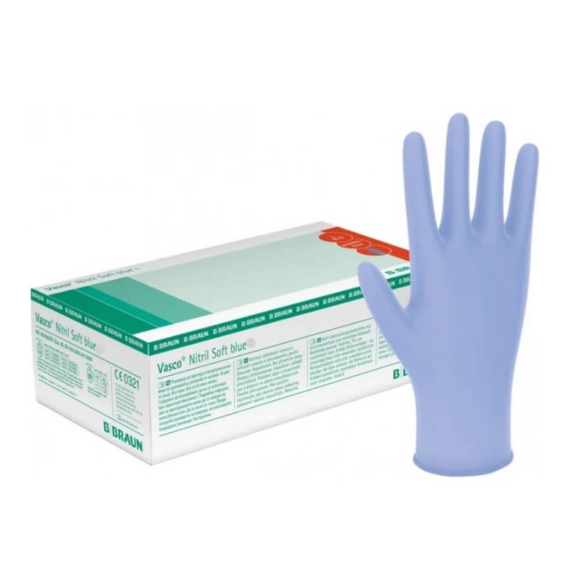 Vasco Nitril Soft Handschuhe Blue S (200 Stk)