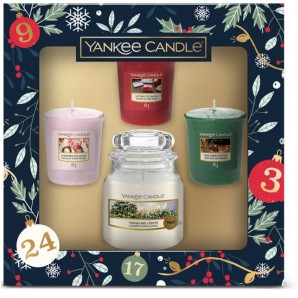 Yankee Candle Countdown to Christmas (1 small Jar & 3 Votives)