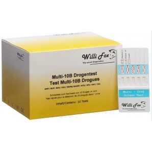 Willi Fox Drogentest Multi-10B Urin (10 Stk)