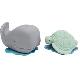 HEVEA Badespielzeug Whale + Turtle (1 Stk)