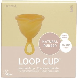 HEVEA Loop Cup Menstruationstasse Grösse 3 100% Kautsch (1 Stk)