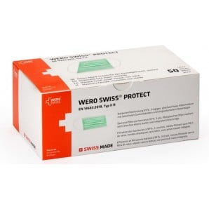 WERO SWISS disposable face mask type IIR SWISS MADE (50 pieces)