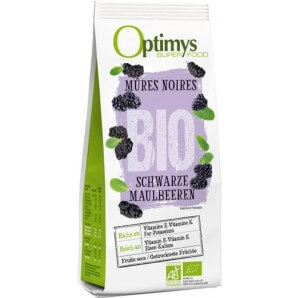 OPTIMYS schwarze Maulbeeren Bio (180g)