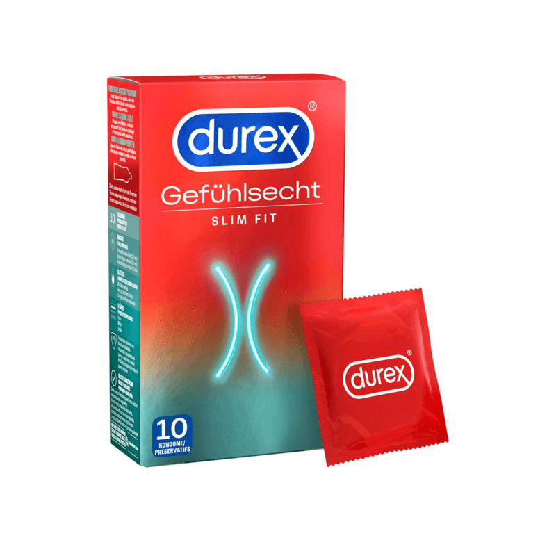 Durex Kondome Gefühlsecht Slim Fit (10 Stk)