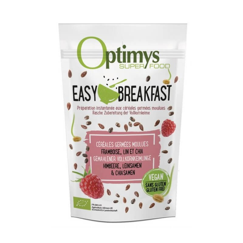 OPTIMYS Easy Breakfast Himbeer Leinsamen Chia Bio (350g)
