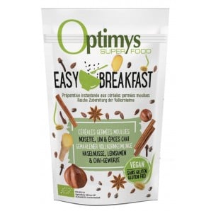 OPTIMYS Easy Breakfast Haselnuss Leinsamen Chai Bio (350g)