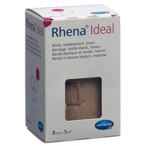 Rhena Ideal Elastische Binde 8cmx5m hautfarben (1 Stk)