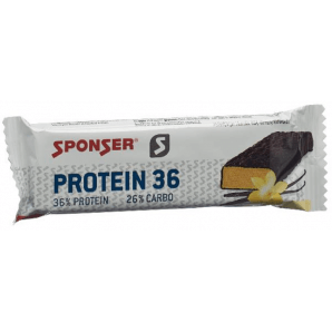 Sponser Protein 36 Bar Vanille mit Schokoüberzug (50g)