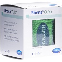 Rhena Color Elastische Binden 6cmx5m grün (1 Stk)