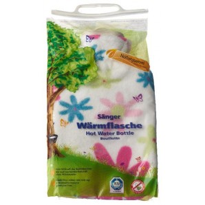 Sänger Wärmflasche 2 Liter Fleecebezug bunt Blume (1 Stk)