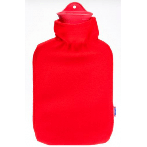 Sänger Wärmflasche 2 Liter Fleecebezug rot Enzian (1 Stk)