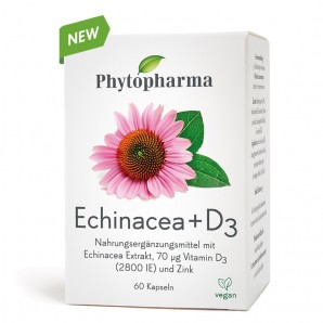 Phytopharma Echinacea + Vitamin D3 Kapseln (60 Stk)
