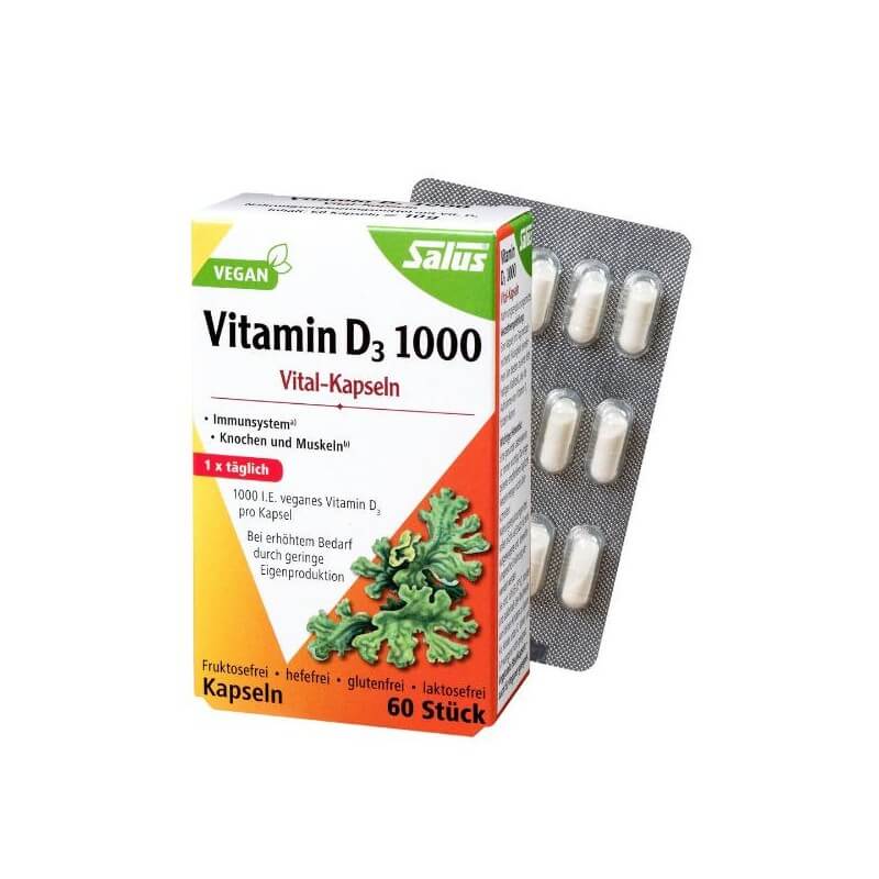 Salus Vitamin D3 1000 Vital Kapseln (60 Stk)