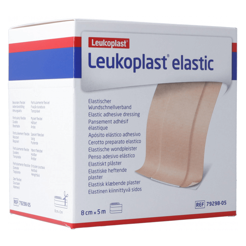 Leukoplast Elastic 8cmx5m Rolle (1 Stk)
