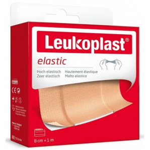 Leukoplast elastic 8cmx1m Rolle (1 Stk)