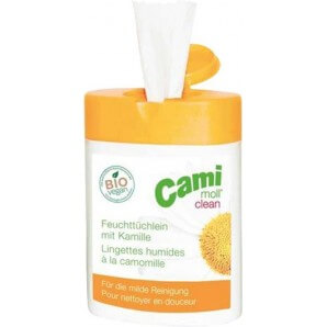 Cami Moll clean wet wipes...