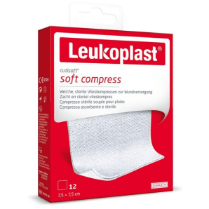 Leukoplast cutisoft soft compress 7.5x7.5cm (12 Stk)