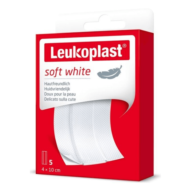 Leukoplast soft white 4x10cm (5 Stk)