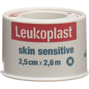 Leukoplast skin sensitive Silikon 2.5cmx2.6m Rolle (1 Stk)