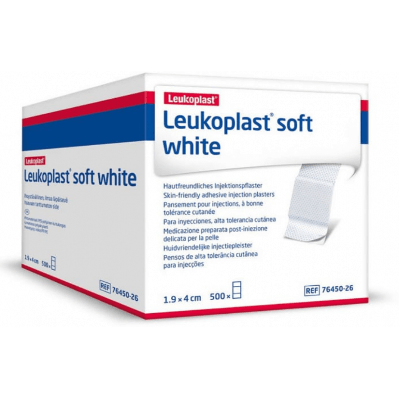 Leukoplast soft white Injektionspfaster 1.9x4cm (500 Stk)
