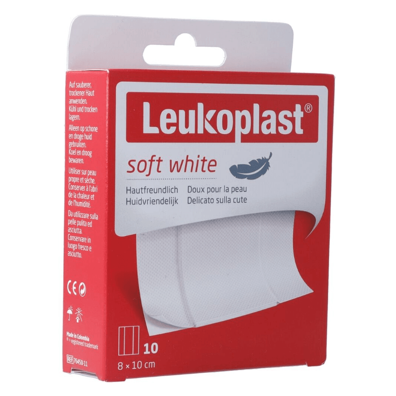 Leukoplast soft white 8x10cm (10 Stk)