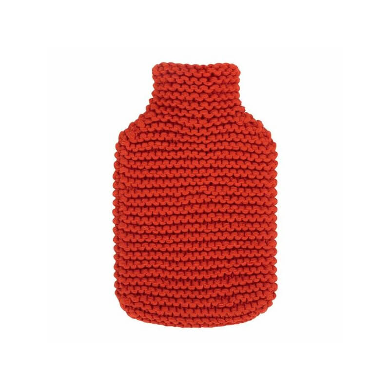 fashy Wärmflasche 2 Liter Grobstrick-Bezug orange (1 Stk)