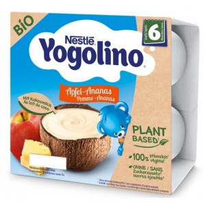 Nestlé Yogolino Bio Plant Apfel Ananas 6M (4x90g)